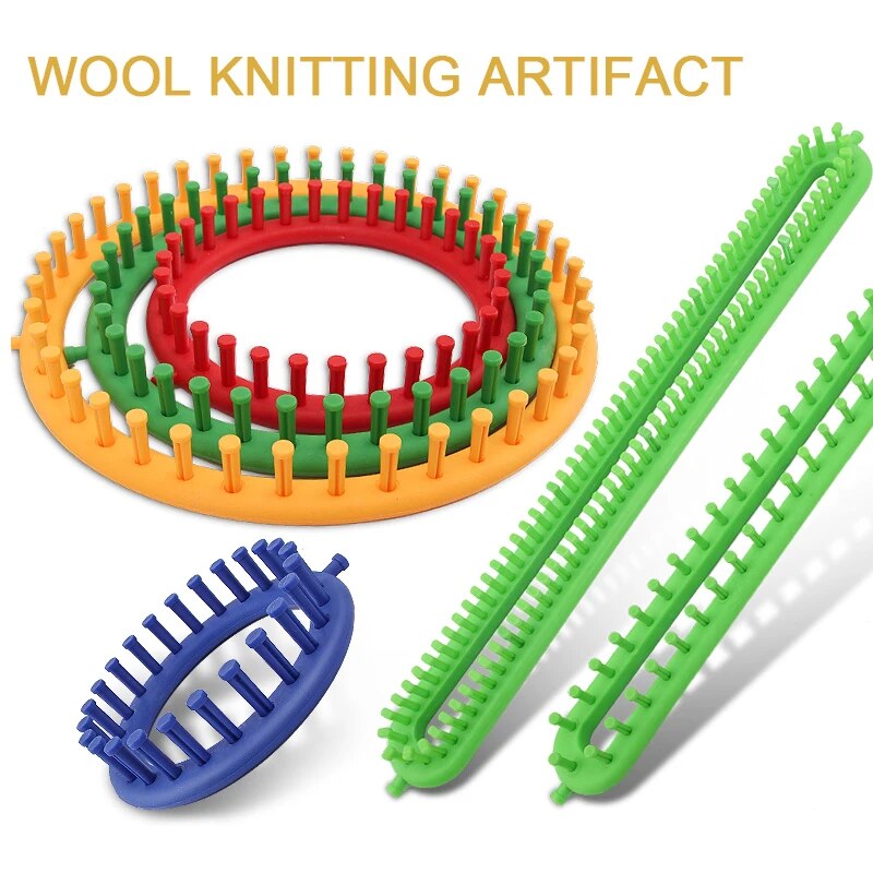 3 Sets Loom Knit Hook Crochet Knitting Loom Hooks with Plastic